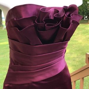 NWT Impression wine-colored strapless dress 12